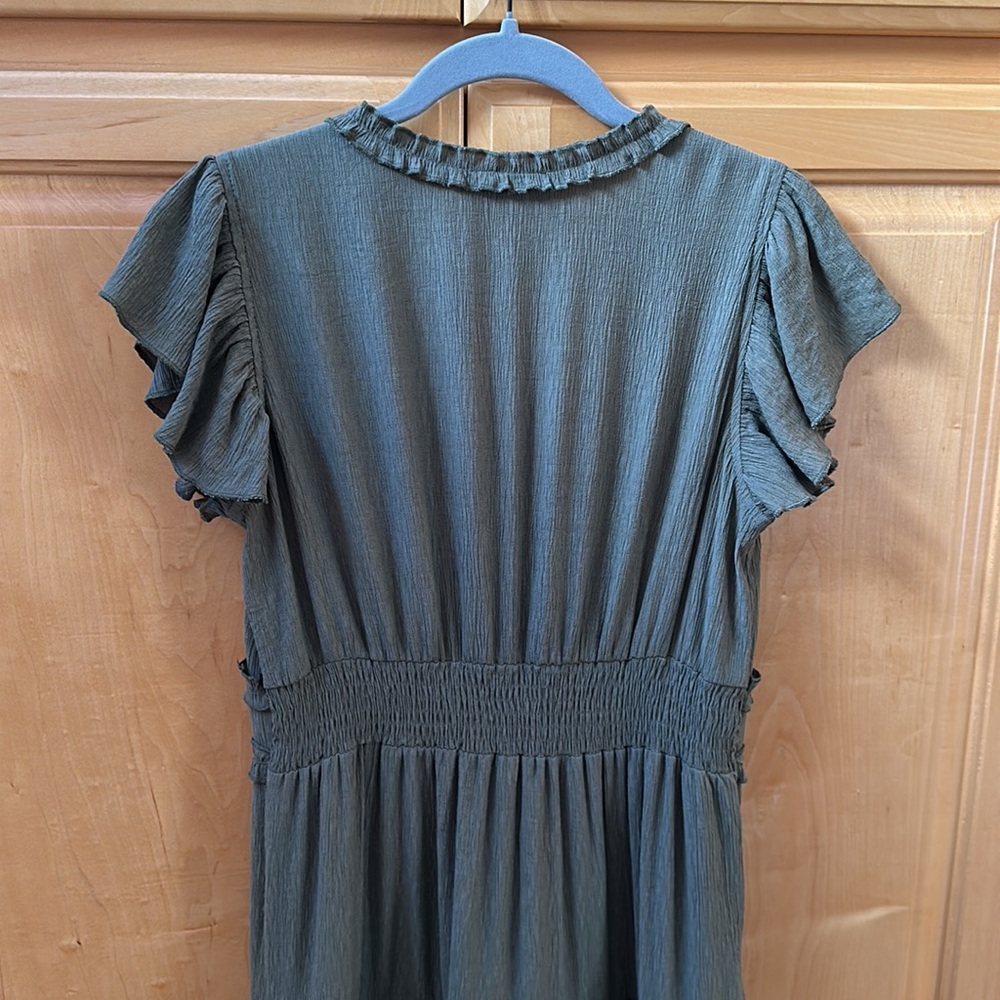 PINCH Green Ruffle Dress - Picture 5 of 7